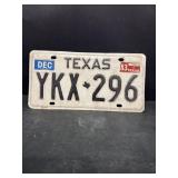 1983 Texas license plate