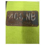 1947 Ohio license plate