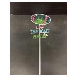 Metal Easter sign let the hunt be in