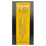 REMC advertising thermometer, Richmond, Indiana