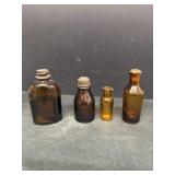 1800 Amber pharmacy bottles