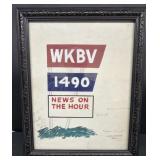 Original drawing for WKBV radio Richmond science