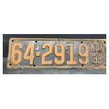 1935 Kansas license plate