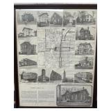 Richmond, Indiana 1884 map reprint