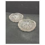 Cut glass bowls