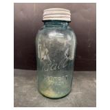 Blue perfect mason jar number six