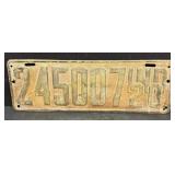 1920 Indiana license plate