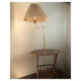 Oak Floor Lamp Table
