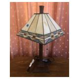 Contemporary Slag Glass Lamp