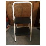 (3) Folding Chairs & Coscot Step Stool