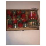 Juice Pitcher & Glasses w/flower print