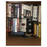Box of VHS Movies