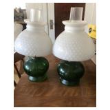 (2) Green Lanterns w/Hobnob Tops