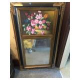Mirror w/flower print
