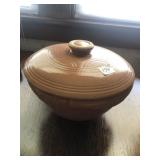 (2) Brown Stoneware Bowls