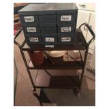 Cart & File Cabinet