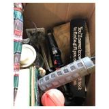 (2) Boxes-Books, Umbrella, Phones