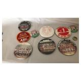 Group of Richmond pin back buttons