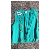 Girl Scout vest, vintage