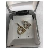 Gold over sterling earrings