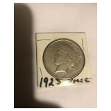 1923 peace silver dollar