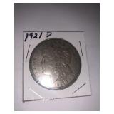 1921 D Silver Dollar