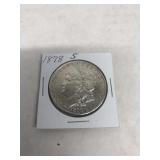 1878S Morgan silver dollar