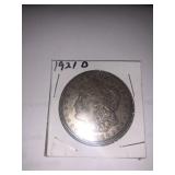 1921 D Silver Dollar