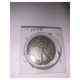 1945 silver half dollar