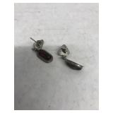 Pair of earrings marked 925