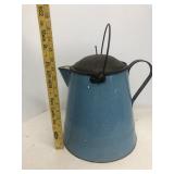 Enamel coffee pot pitcher