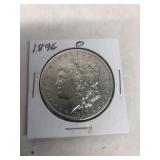 1896 o Morgan silver dollar