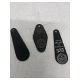 Richmond Indiana Leland hotel key tags