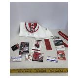 Group of Cincinnati Reds tickets and pins