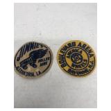 Vintage roller skate luggage labels