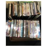 Two flats of DVDs