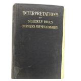 Interpretations of schedule rules