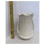 White pottery vase
