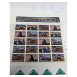 Train postage stamps