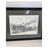 Sketch of morning train by John Jack Phelps