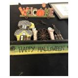 Happy Halloween and welcome signs