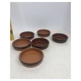 6- vintage Arbresa crime brûlée Ramekins