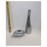 Aluminum water pour and candle holder