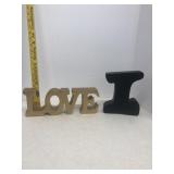 Love block letter