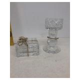 Crystal candle holder and crystal candy holder