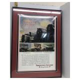 100 years Pennsylvania railroad poster framed