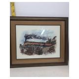Southern pacific train framed print-PICK-UP ONLY