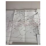 Conrail final system maps and steam locomotive