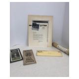 Jack Daniels distillery letter and paper items