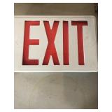Plastic exit sign